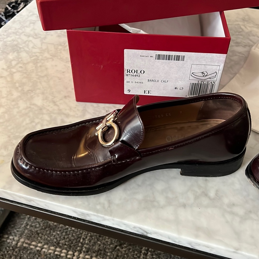 Salvatore Ferragamo Mens loafers Barolo with reverseable gold/silver hardware
